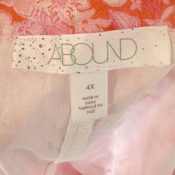 NWT Abound by Nordstrom Women's Pink Floral Drawstring Mini Skirt - 4X - Picture 3 of 7